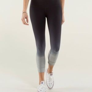 RARE lululemon ombré cotton live natural crop sz 4